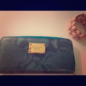 Michael Kors turquoise wallet